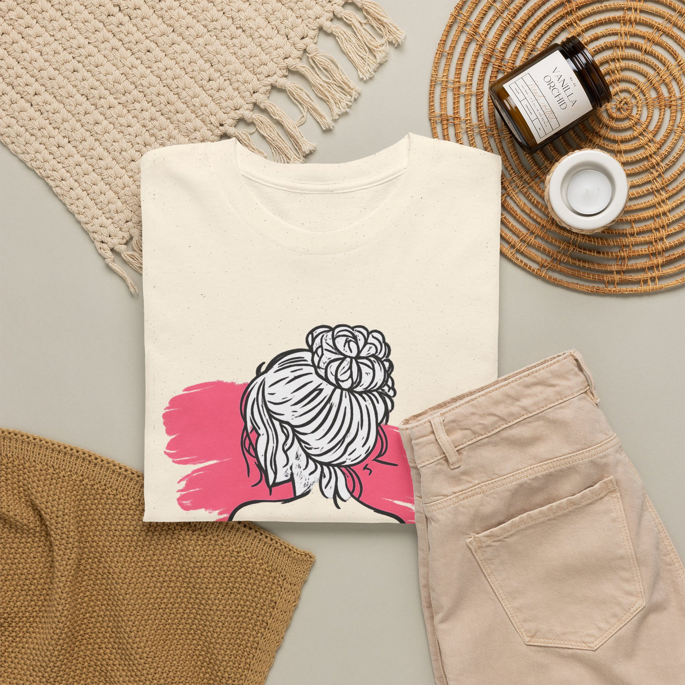 T-shirt damski bawełniany z grafiką Ty > wszystko Bellezza