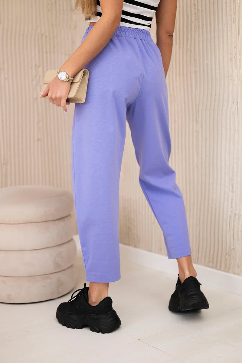 damskie spodnie khaki summer punto z kieszeniami letnie