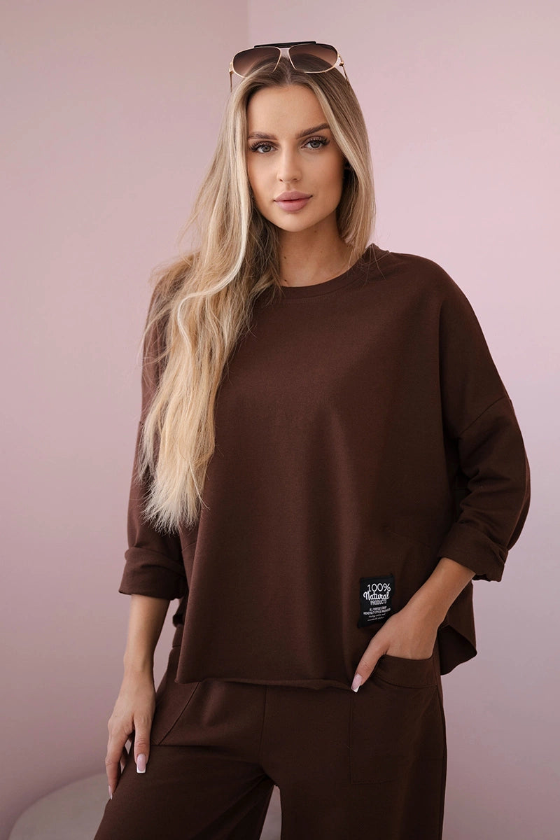Dámská bavlněná souprava mikina + kalhoty Cerise