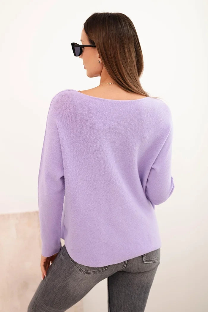 Dámský viskózový svetr s výstřihem do V Gentile