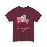 T-shirt damski bawełniany z grafiką Ty > wszystko Bellezza