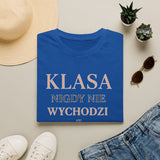 T-shirt damski bawełniany z minimalistycznym napisem Élégance