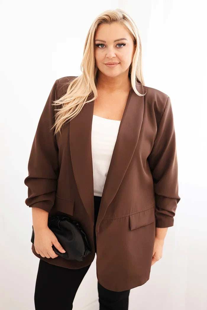Marynarka damska Plus Size elegancka oversize Libera