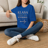 T-shirt damski bawełniany z minimalistycznym napisem Élégance