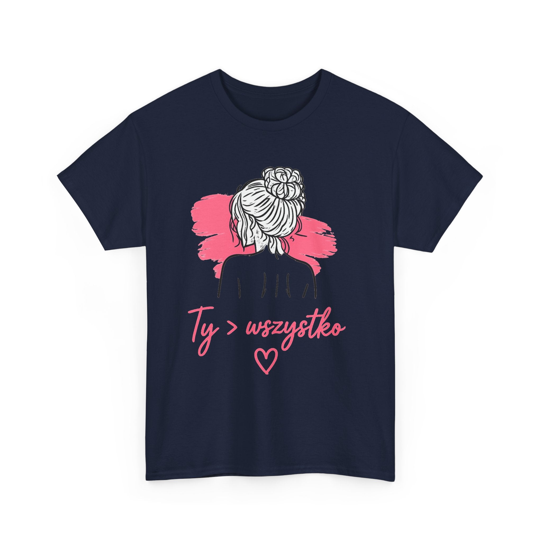 T-shirt damski bawełniany z grafiką Ty > wszystko Bellezza