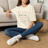T-shirt damski bawełniany z minimalistycznym napisem Élégance