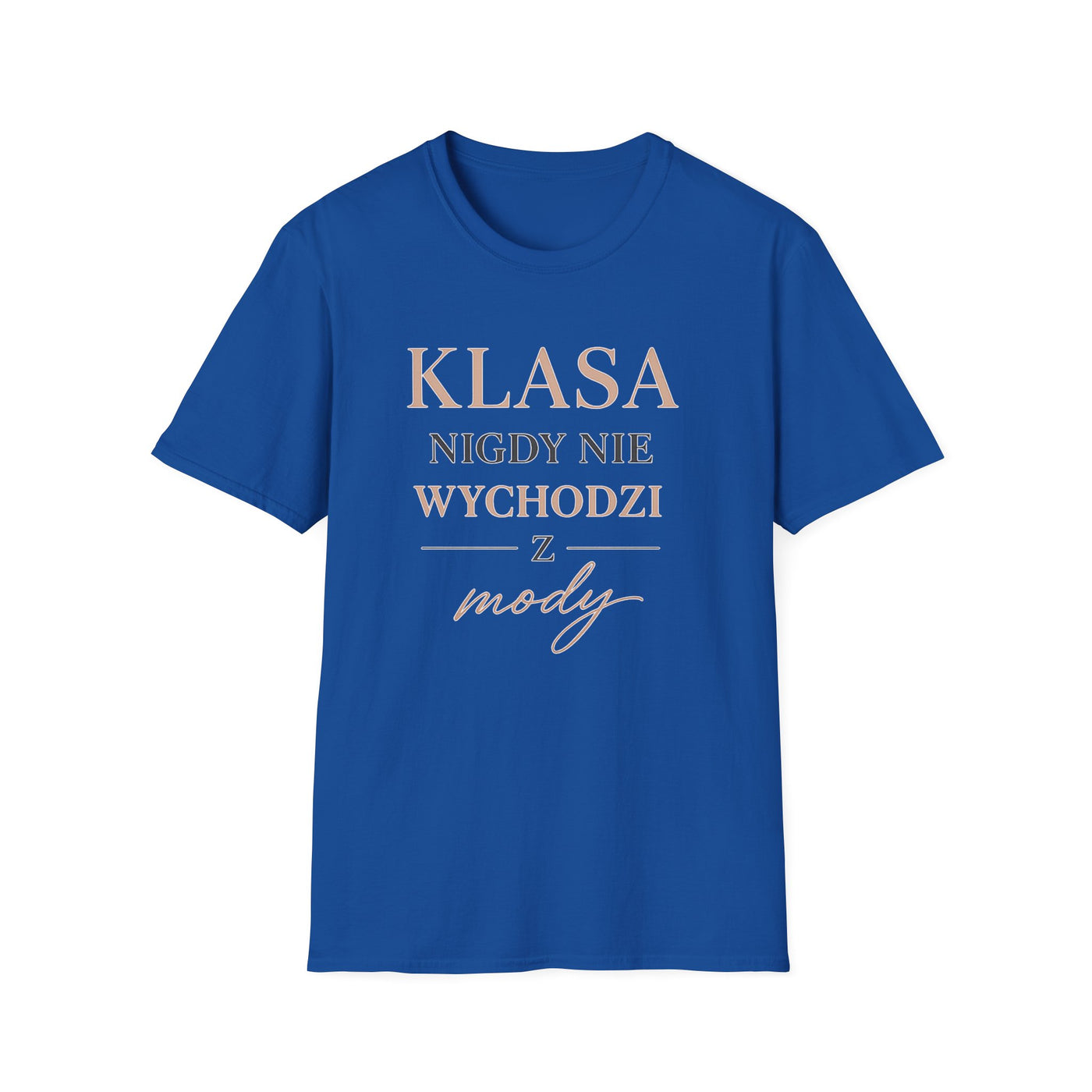 T-shirt damski bawełniany z minimalistycznym napisem Élégance