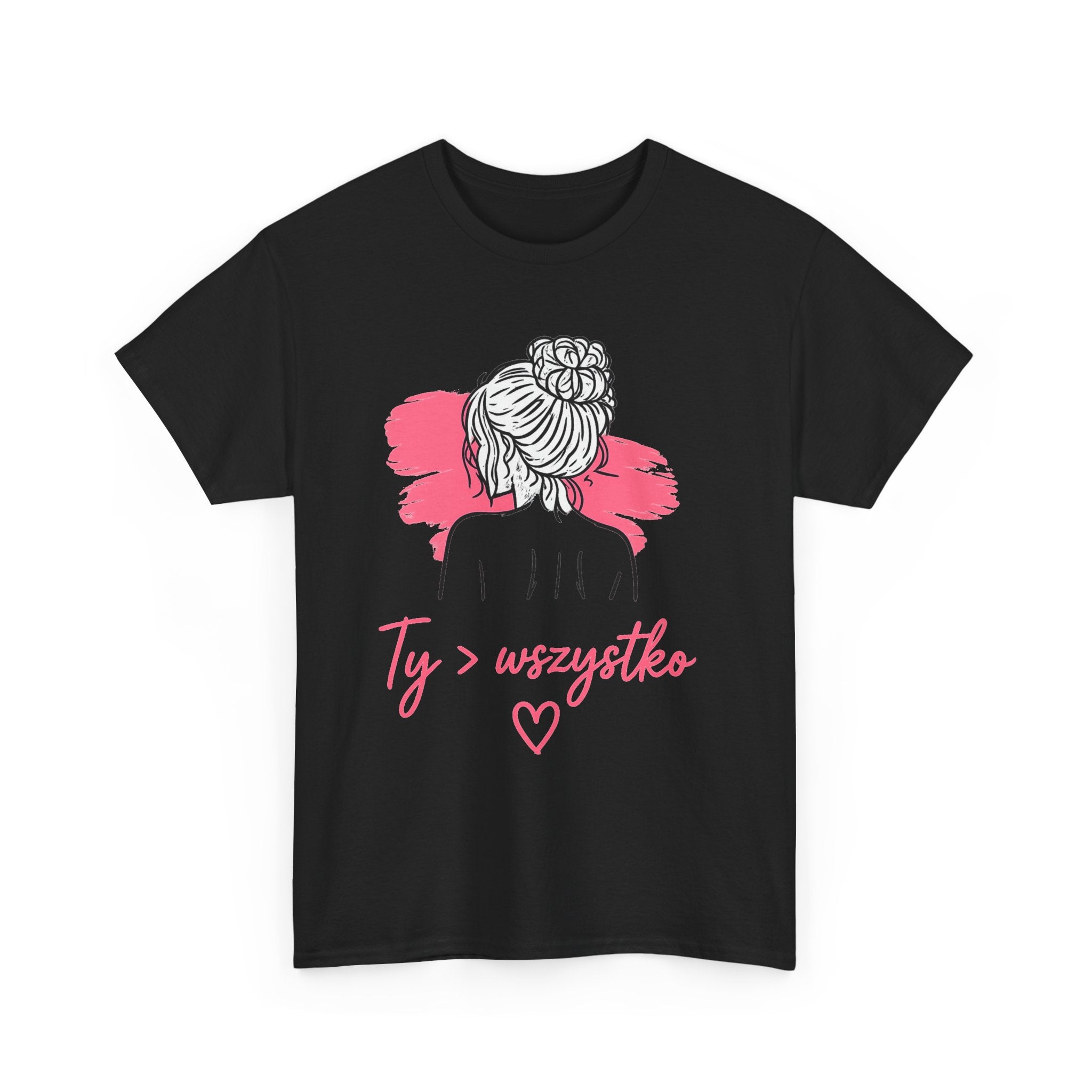 T-shirt damski bawełniany z grafiką Ty > wszystko Bellezza