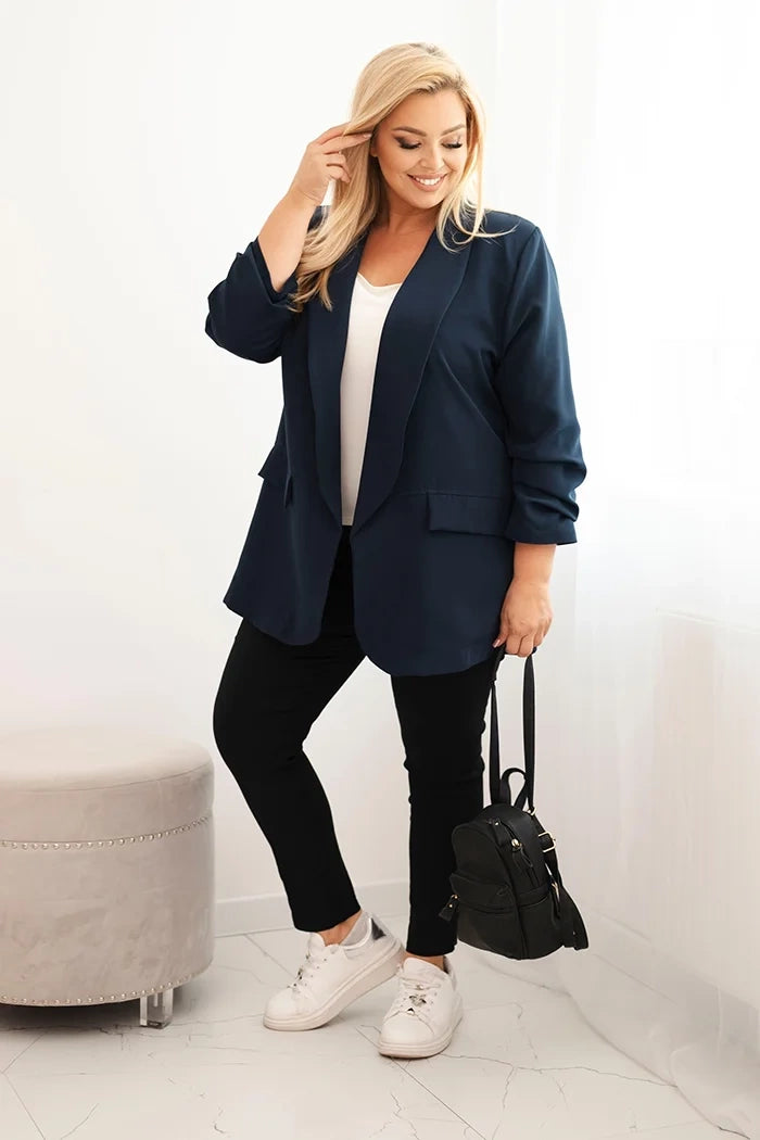 Marynarka damska Plus Size elegancka oversize Libera