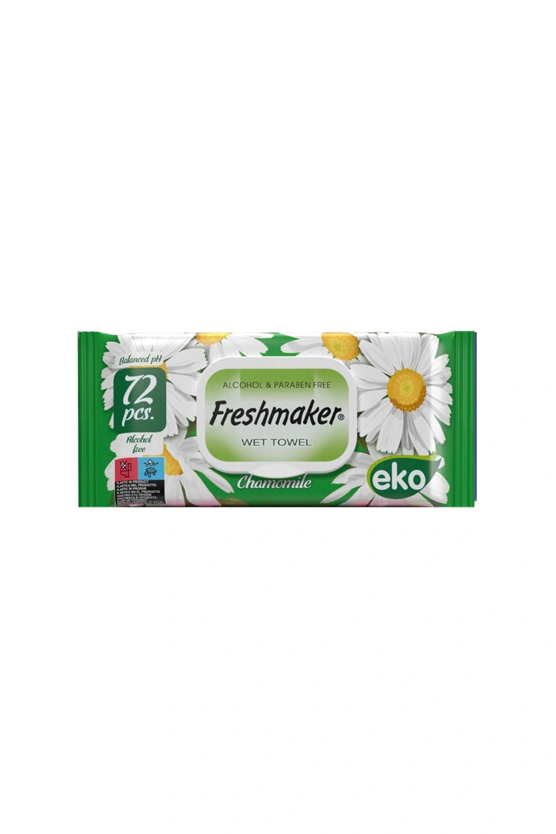 Vlhčené ubrousky Freshmaker, heřmánková vůně, 72 ks