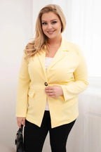 Marynarka damska wiskozowa Plus Size z długim rękawem Gentile