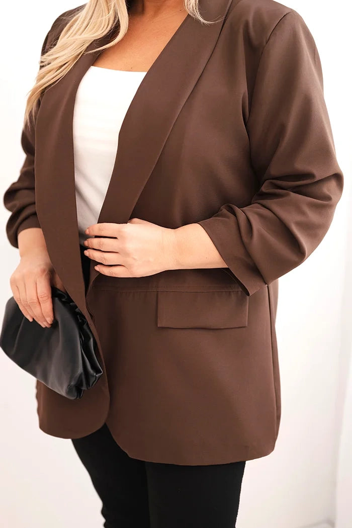 Marynarka damska Plus Size elegancka oversize Libera