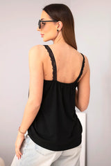damskie camisole z koronką w kolorze beżu, uniwersalny rozmiar