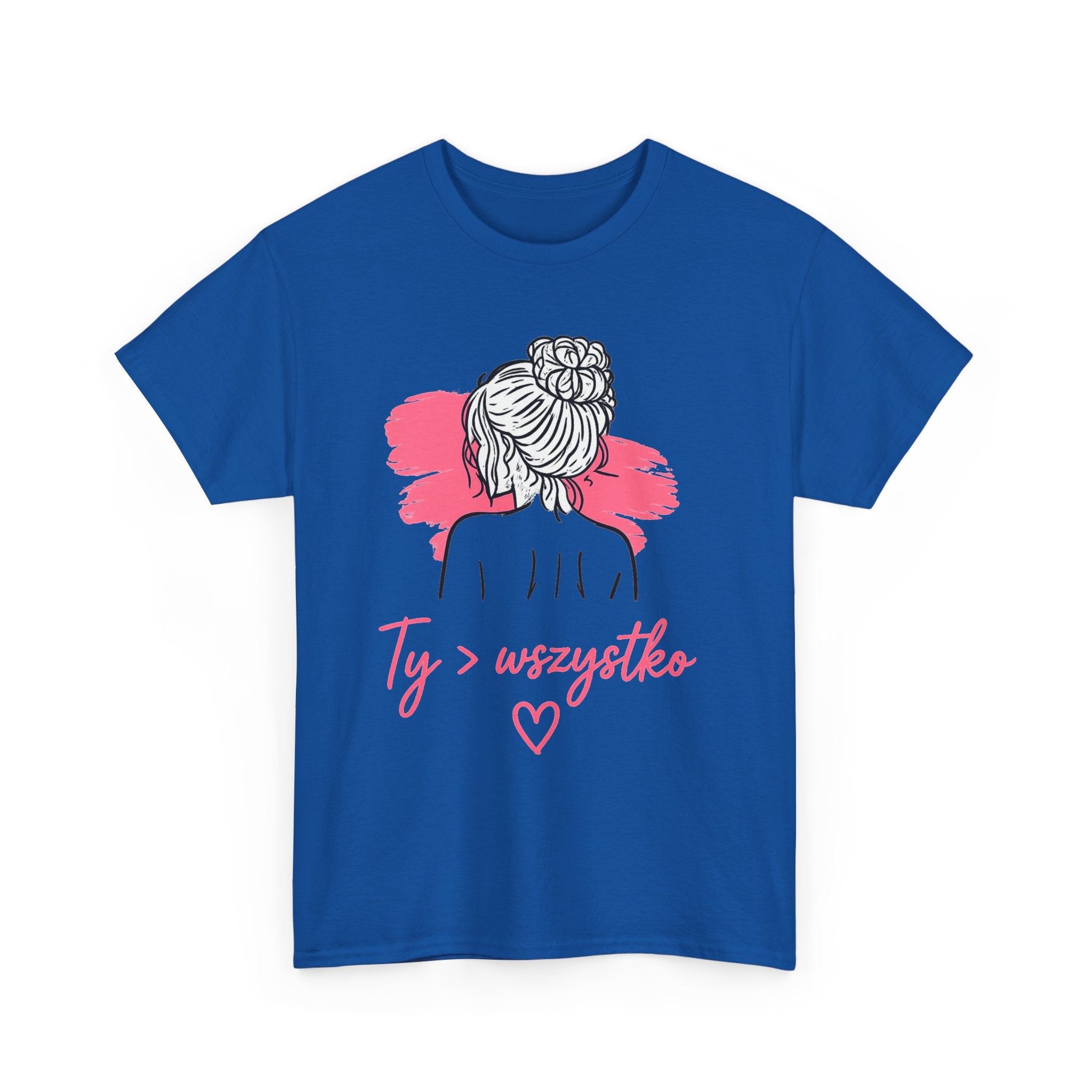 T-shirt damski bawełniany z grafiką Ty > wszystko Bellezza