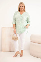 Bluzka damska bawełniana Plus Size z krótkim rękawem Gioia