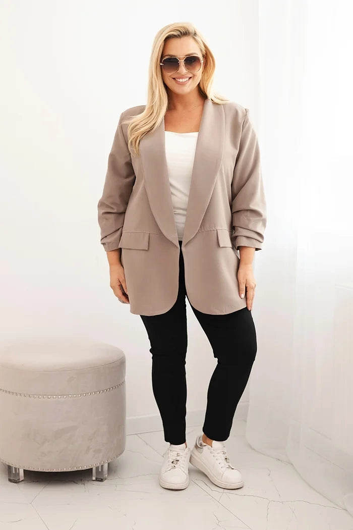 Marynarka damska Plus Size elegancka oversize Libera