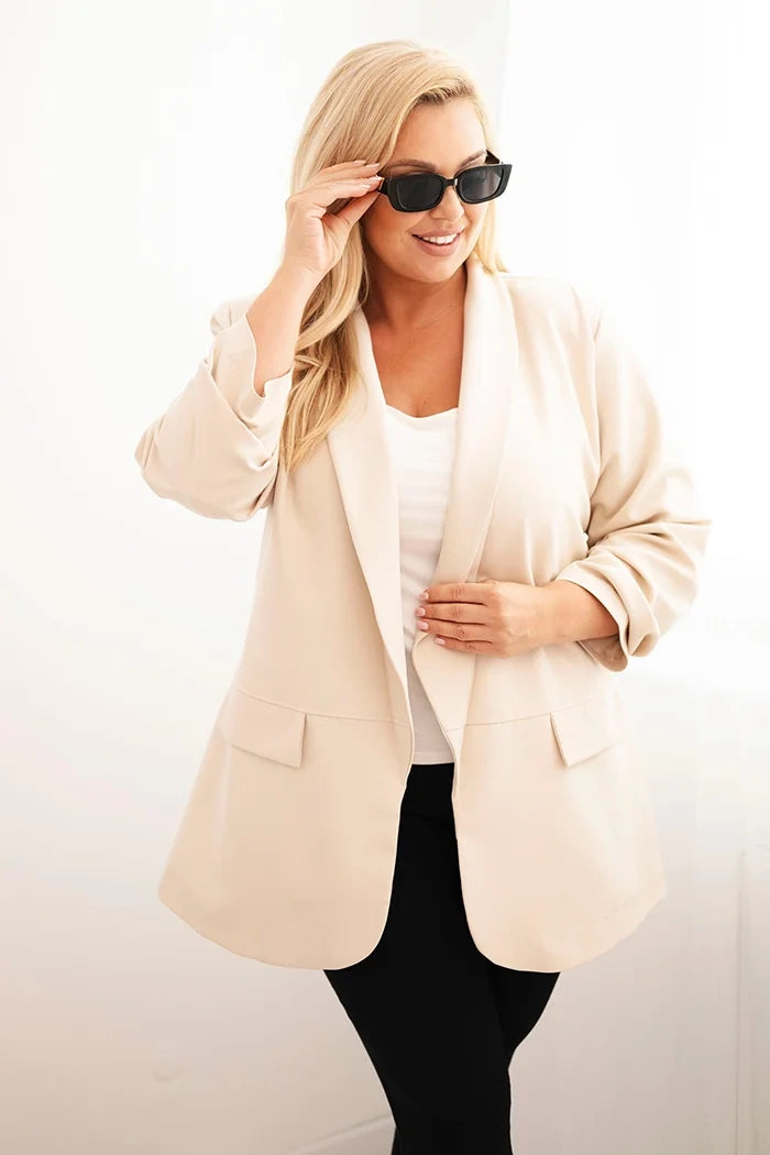 Marynarka damska Plus Size elegancka oversize Libera