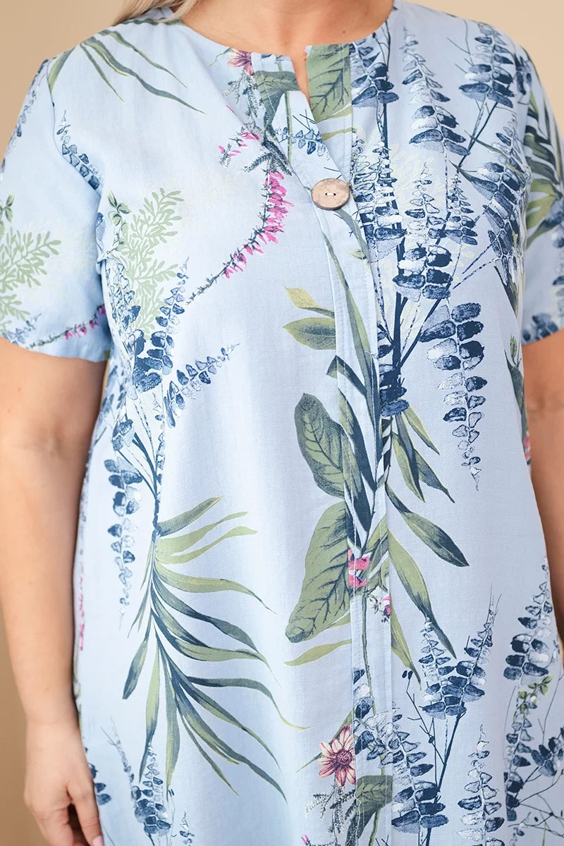 Sukienka damska wiskozowa Plus Size z krótkim rękawem Dolcezza