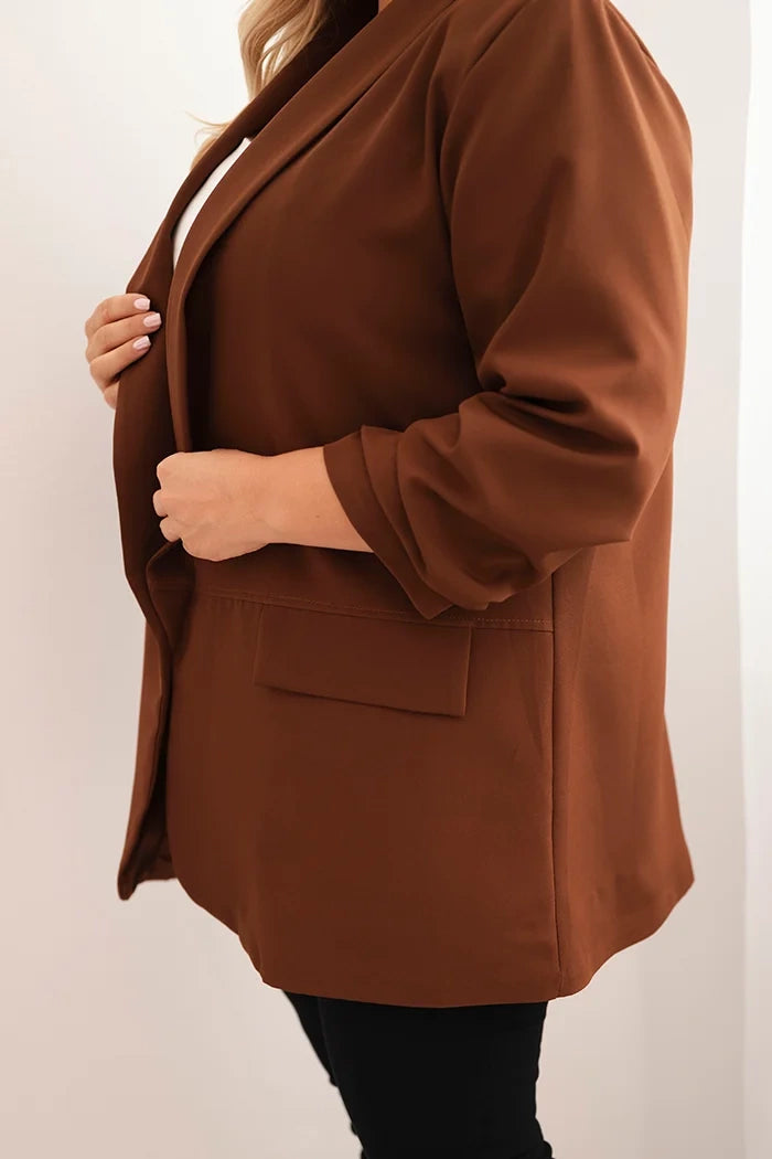 Marynarka damska Plus Size elegancka oversize Libera