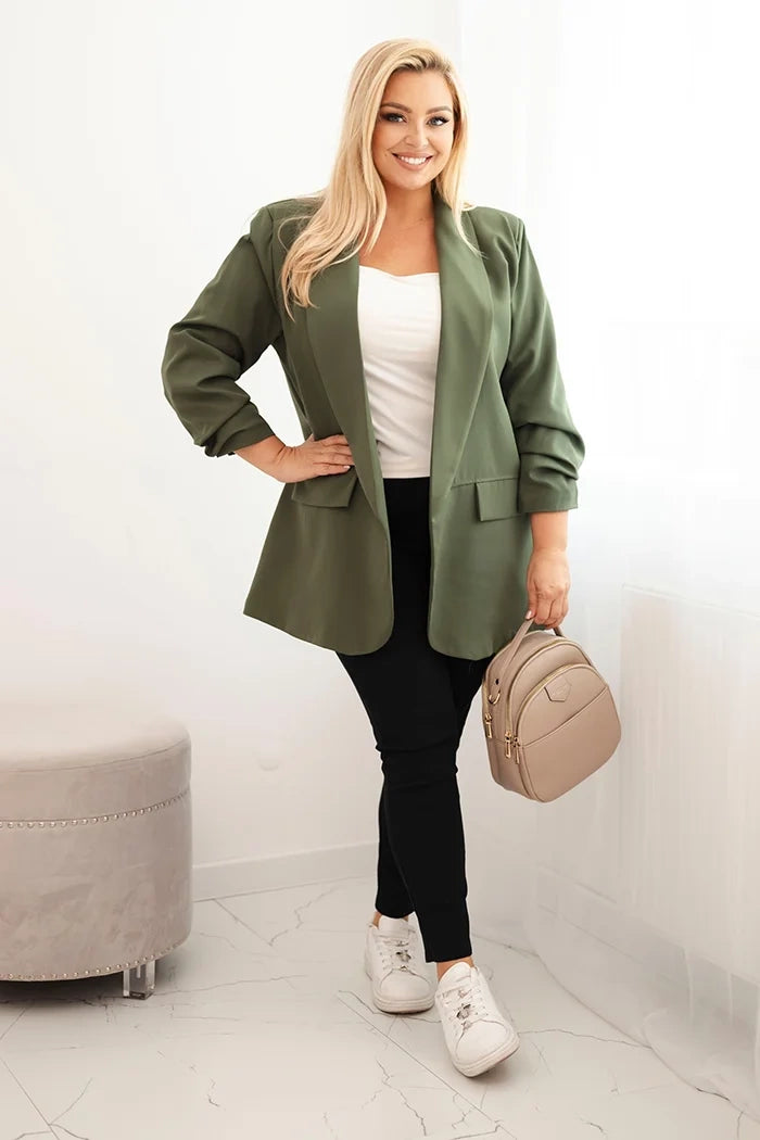 Marynarka damska Plus Size elegancka oversize Libera