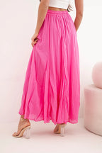 Spódnica damska maxi bawełniana z gumką w pasie Soave