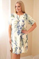 Sukienka damska wiskozowa Plus Size z krótkim rękawem Dolcezza