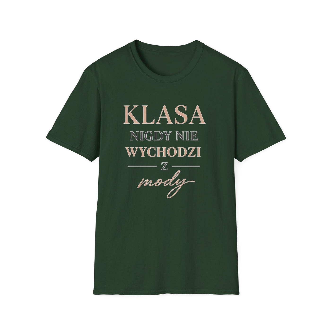 T-shirt damski bawełniany z minimalistycznym napisem Élégance