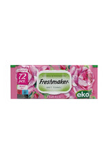 Vlhčené ubrousky Freshmaker, vůně růže, 72 ks