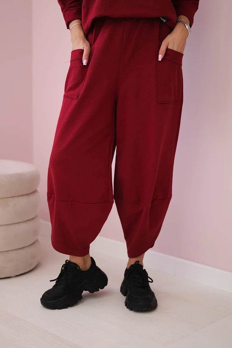 Dámská bavlněná souprava mikina + kalhoty Cerise