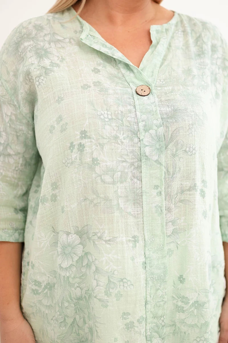 Bluzka damska bawełniana Plus Size z krótkim rękawem Gioia