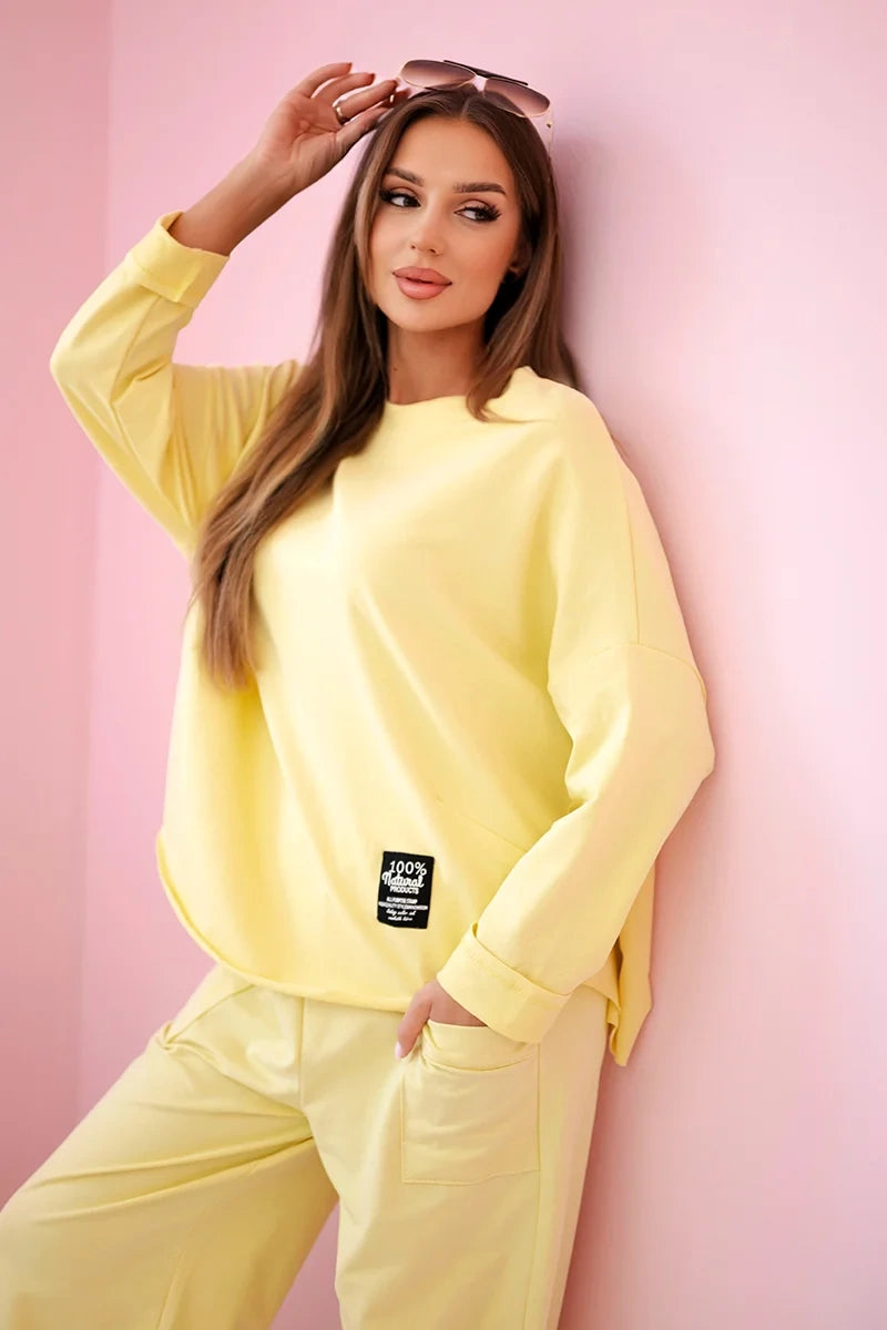 Dámská bavlněná souprava mikina + kalhoty Cerise