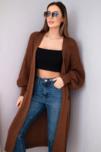 Sweter damski długi kardigan akrylowy włoski Rubis