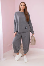 Komplet damski bawełniany bluza + spodnie Cerise