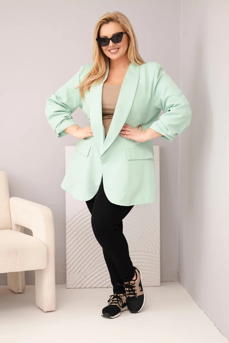Marynarka damska Plus Size elegancka oversize Libera
