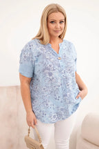 Bluzka damska bawełniana Plus Size z krótkim rękawem Gioia