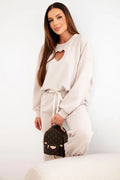 damskie masełko ciemny różowy z wycięciem w kształcie serca