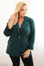 Marynarka damska wiskozowa Plus Size z długim rękawem Gentile